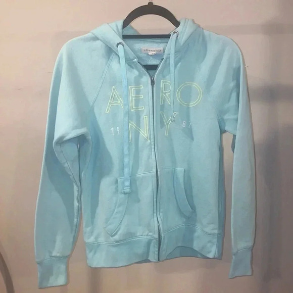 Aeropostale Other - Aeropostale zip up jacket size small! Mint color. aero ny 1987 on front